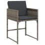 Conjunto de Comedor de Jardín 5 pcs Gris ratán sintético