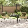 Conjunto de Comedor de Jardín 3 pcs Marrón ratán sintético