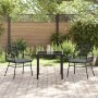 Conjunto de Comedor de Jardín 3 pcs Negro ratán sintético