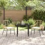Conjunto de Comedor de Jardín 3 pcs Marrón ratán sintético