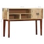 Solid rough mango wood console table 115x30x76 cm by vidaXL, Side tables - Ref: Foro24-282746, Price: 172,81 €, Discount: %