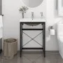 Bathroom structure with built-in black iron sink by vidaXL, bathroom vanities - Ref: Foro24-3101389, Price: 171,13 €, Discoun...