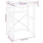 Bathroom structure with built-in black iron sink by vidaXL, bathroom vanities - Ref: Foro24-3101389, Price: 171,13 €, Discoun...