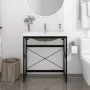 Bathroom structure with built-in black iron sink by vidaXL, bathroom vanities - Ref: Foro24-3101390, Price: 217,88 €, Discoun...