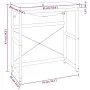 Bathroom structure with built-in black iron sink by vidaXL, bathroom vanities - Ref: Foro24-3101390, Price: 217,88 €, Discoun...