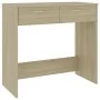 Escritorio madera contrachapada color roble Sonoma 80x40x75 cm de vidaXL, Escritorios - Ref: Foro24-801358, Precio: 60,66 €, ...