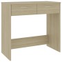 Schreibtisch aus Sonoma-Eichensperrholz, 80 x 40 x 75 cm von vidaXL, Schreibtische - Ref: Foro24-801358, Preis: 62,79 €, Raba...