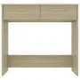Escritorio madera contrachapada color roble Sonoma 80x40x75 cm de vidaXL, Escritorios - Ref: Foro24-801358, Precio: 60,66 €, ...