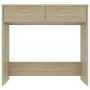Schreibtisch aus Sonoma-Eichensperrholz, 80 x 40 x 75 cm von vidaXL, Schreibtische - Ref: Foro24-801358, Preis: 62,79 €, Raba...