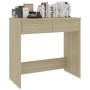 Schreibtisch aus Sonoma-Eichensperrholz, 80 x 40 x 75 cm von vidaXL, Schreibtische - Ref: Foro24-801358, Preis: 62,79 €, Raba...