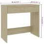Escritorio madera contrachapada color roble Sonoma 80x40x75 cm de vidaXL, Escritorios - Ref: Foro24-801358, Precio: 60,66 €, ...