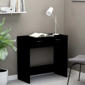Escritorio de madera contrachapada negro 80x40x75 cm de vidaXL, Escritorios - Ref: Foro24-801356, Precio: 56,20 €, Descuento: %