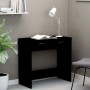 Schwarzer Sperrholzschreibtisch 80x40x75 cm von vidaXL, Schreibtische - Ref: Foro24-801356, Preis: 58,14 €, Rabatt: %