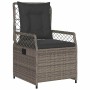 Conjunto de Comedor de Jardín 5 pcs Gris ratán sintético