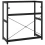 Estructura de lavabo de hierro negro 79x38x83 cm de vidaXL, Tocadores de baño - Ref: Foro24-338501, Precio: 85,26 €, Descuent...