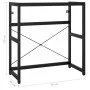 Estructura de lavabo de hierro negro 79x38x83 cm de vidaXL, Tocadores de baño - Ref: Foro24-338501, Precio: 85,26 €, Descuent...
