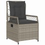 Conjunto de Comedor de Jardín 7 pcs Gris Claro ratán sintético