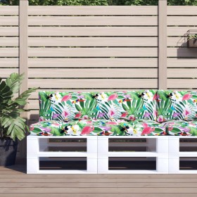 Cojines para palés 2 unidades tela Oxford multicolor Cojines para palés 2 unidades tela Oxford multicolor