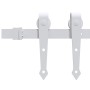 Kit herrajes para puertas correderas de acero blanco 183 cm