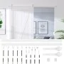Hardware kit for white steel sliding doors 183 cm by vidaXL, doorframes - Ref: Foro24-151709, Price: 68,57 €, Discount: %
