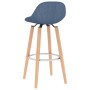 Taburetes de cocina 2 unidades tela azul de vidaXL, Taburetes de cocina - Ref: Foro24-289381, Precio: 122,67 €, Descuento: %