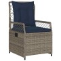 Conjunto de Comedor de Jardín 5 pcs Gris ratán sintético