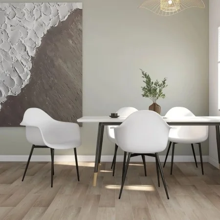 Dining chairs 4 units white PP by vidaXL, dining chairs - Ref: Foro24-338074, Price: 206,97 €, Discount: %