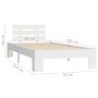 Estructura de cama sin colchón madera de pino blanco 90x200 cm