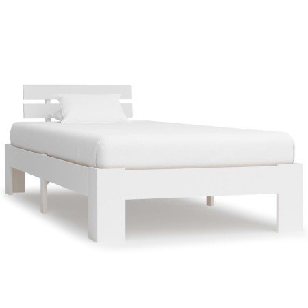 Estructura de cama sin colchón madera de pino blanco 100x200 cm en Camas y somieres | Comprar online en Foro24