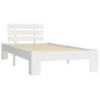 Estructura de cama sin colchón madera de pino blanco 100x200 cm