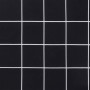 Cojín para banco de jardín tela a cuadros negro 200x50x4 cm