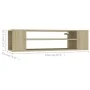 Sonoma oak plywood hanging TV cabinet 100x30x26.5 cm by vidaXL, TV Furniture - Ref: Foro24-806232, Price: 44,88 €, Discount: %