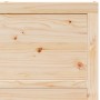 Puerta deslizante Marrón 100 x 208 cm Madera maciza de pino