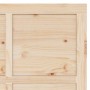 Puerta deslizante Marrón 100 x 208 cm Madera maciza de pino
