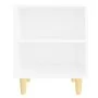 Bedside table with solid wood legs white 40x30x50 cm by vidaXL, Nightstands - Ref: Foro24-805779, Price: 37,55 €, Discount: %