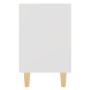 Nachttisch mit Massivholzbeinen weiß 40x30x50 cm von vidaXL, Nachttische - Ref: Foro24-805779, Preis: 38,03 €, Rabatt: %