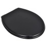 Toilet seat MDF soft close lid black design by vidaXL, Toilet and bidet seats - Ref: Foro24-140799, Price: 43,27 €, Discount: %