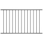 Panel de valla de acero con recubrimiento polvo negro 1,7x1 m de vidaXL, Paneles de vallas - Ref: Foro24-145219, Precio: 43,0...