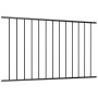 Panel de valla de acero con recubrimiento polvo negro 1,7x1 m de vidaXL, Paneles de vallas - Ref: Foro24-145219, Precio: 43,0...