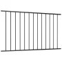 Schwarz pulverbeschichtetes Stahlzaunelement 1,7 x 1 m von vidaXL, Zaunpaneele - Ref: Foro24-145219, Preis: 50,61 €, Rabatt: %