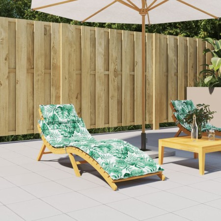 Cojín de tumbona tela Oxford estampado de hojas