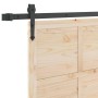 Puerta deslizante Marrón 90 x 208 cm Madera maciza de pino