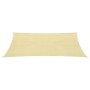 Toldo de vela beige HDPE 160 g/m² 4x7 m