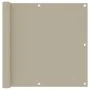 Balcony awning beige oxford fabric 90x300 cm by vidaXL, Umbrellas - Ref: Foro24-134940, Price: 22,80 €, Discount: %