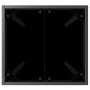 Tumbonas 3 pcs Negro 40 x 40 x 40.5 cm ratán sintético
