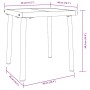 Tumbonas 3 pcs Negro y Blanco 40 x 40 x 40.5 cm ratán sintético