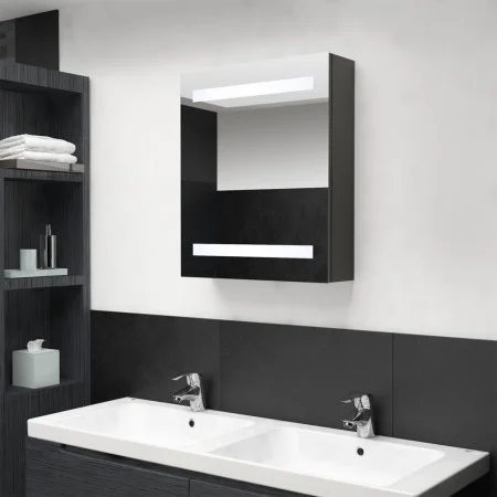 Bathroom cabinet with anthracite gray mirror 50x14x60 cm by vidaXL, bathroom vanities - Ref: Foro24-326487, Price: 99,68 €, D...