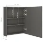 Badezimmerschrank mit anthrazitgrauem Spiegel 50x14x60 cm von vidaXL, Badezimmerwaschtische - Ref: Foro24-326487, Preis: 99,6...