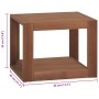 Armario de baño de pared madera maciza de teca 45x45x35 cm