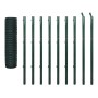 Eurogrüner Stahlzaun 10x1,7 m von vidaXL, Zaunpaneele - Ref: Foro24-142378, Preis: 184,61 €, Rabatt: %